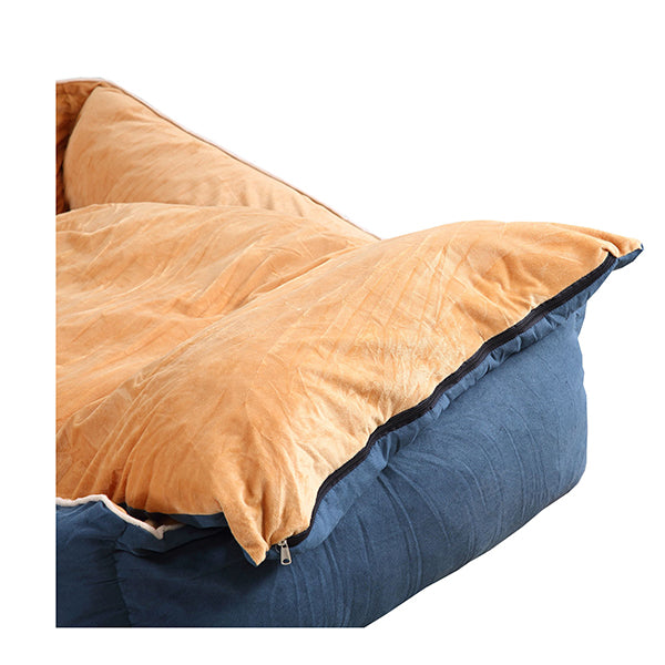 Pet Bed Mattress Dog Cat Pad Mat Puppy Cushion Soft Warm Washable Blue