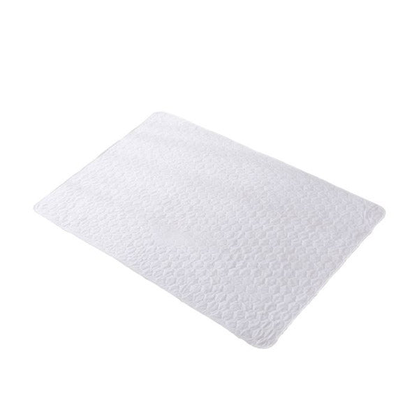 2 Pcs Bed Pad Waterproof Bed Protector Absorbent Washable White 137 Cm