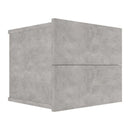 Bedside Cabinet Concrete Grey 40X30X30 Cm Chipboard