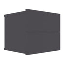 Bedside Cabinet Grey 40X30X30 Cm Chipboard