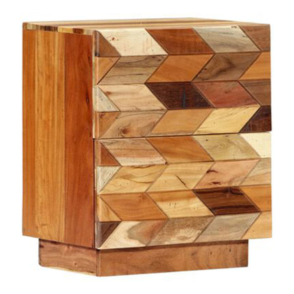 Bedside Cabinet 40X30X50 Cm Solid Reclaimed Wood