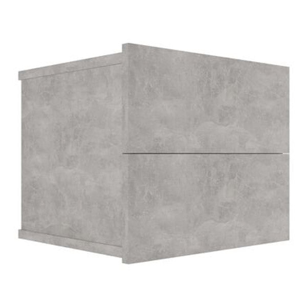 Bedside Cabinets 2 Pcs Concrete Grey Chipboard 40X30X30 Cm