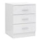 Bedside Cabinets 2 Pcs High Gloss White 38X35X56 Cm Chipboard