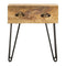 Bedside Cabinet 40X30X50 Cm Solid Mango Wood 2 Drawers