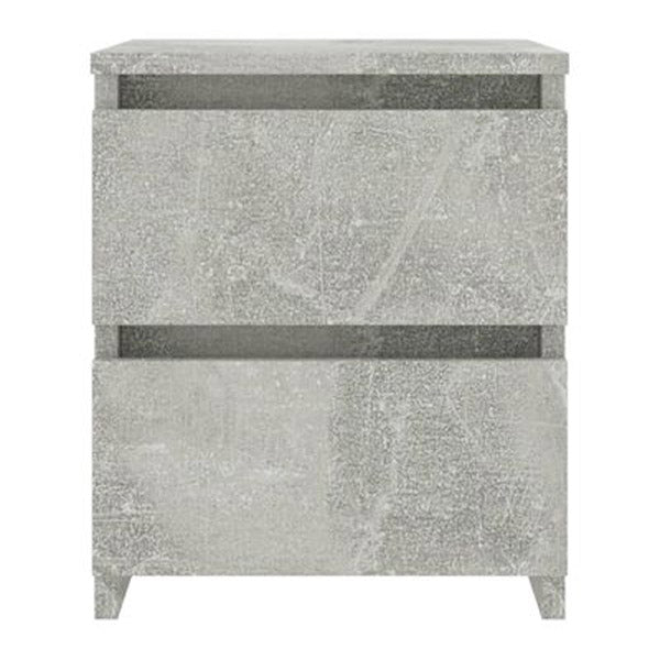 Bedside Cabinet Concrete Grey 30X30X40 Cm Chipboard