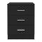 Bedside Cabinet Black 38X35X56 Cm Chipboard