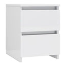 Bedside Cabinets 2 Pcs High Gloss White 30X30X40 Cm Chipboard