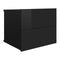 Bedside Cabinets 2 Pcs 40X30X30 Cm Chipboard High Gloss Black