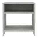 Bedside Cabinets 2 Pcs Concrete Grey Chipboard 40X30X40 Cm