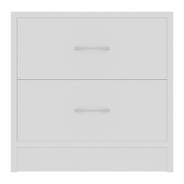 Bedside Cabinets 2 Pcs White 40X30X40 Cm Chipboard