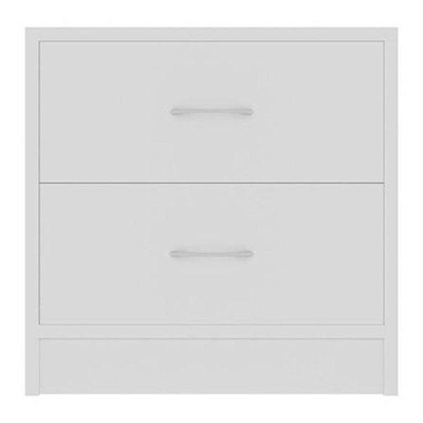 Bedside Cabinets 2 Pcs White 40X30X40 Cm Chipboard