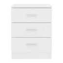 Bedside Cabinets 2 Pcs White 38X35X56 Cm Chipboard