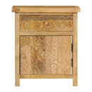 Bedside Table Solid Mango Wood 40X30X50 Cm