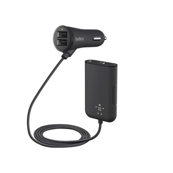 Belkin Car Charger With Extension Hub 4 Port