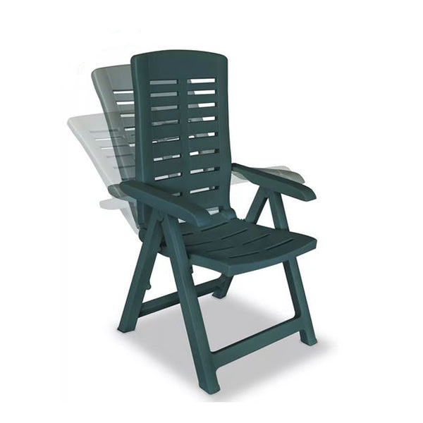 Reclining Garden Chairs 2 Pcs Plastic