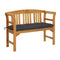 Garden Bench With Cushion Solid Acacia Wood 120 Cm