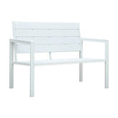 Garden Bench 120 Cm Hdpe Wood Look