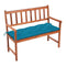 Garden Bench With Cushion 120X50X7 Cm Solid Acacia Wood