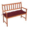 Garden Bench With Cushion 120X50X7 Cm Solid Acacia Wood