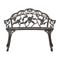 Bistro Bench 100Cm Bronze Cast Aluminium