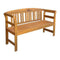 Garden Bench With Cushion 157 Cm Solid Acacia Wood