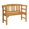 Garden Bench With Red Cushion 120 Cm Solid Acacia Wood
