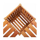 Garden Corner Bench With Planter 117X117X40 Cm Solid Acacia Wood