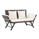 Garden Bench With Cushions 176 Cm