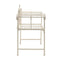 Garden Bench 132 Cm Metal Antique White