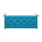 Garden Bench With Light Blue Cushion 157 Cm Solid Acacia Wood