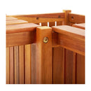 Garden Corner Bench With Planter 117X117X40 Cm Solid Acacia Wood