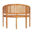 Banana Bench 120 Cm Solid Teak Wood