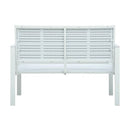 Garden Bench 120 Cm Hdpe Wood Look