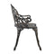 Bistro Bench 100Cm Bronze Cast Aluminium