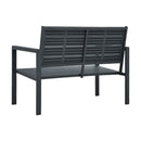Garden Bench 120 Cm Hdpe Wood Look