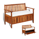 Garden Storage Bench Solid Acacia Wood 120X63X84 Cm