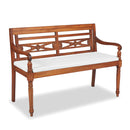 Batavia Bench With Cushions Teak