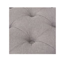 Bench Linen Solid Wood 110 X 38 X 48 Cm Light Grey