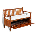 Garden Storage Bench Solid Acacia Wood 120X63X84 Cm