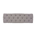 Bench Linen Solid Wood 110 X 38 X 48 Cm Light Grey