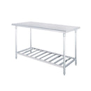 Soga 120X70X85Cm Commercial Catering Stainless Steel Prep Work Bench