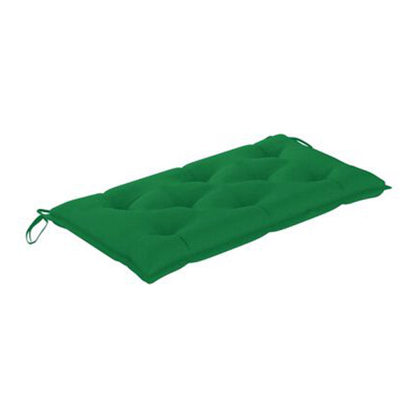 Garden Bench Cushion Green 100X50X7 Cm Fabric
