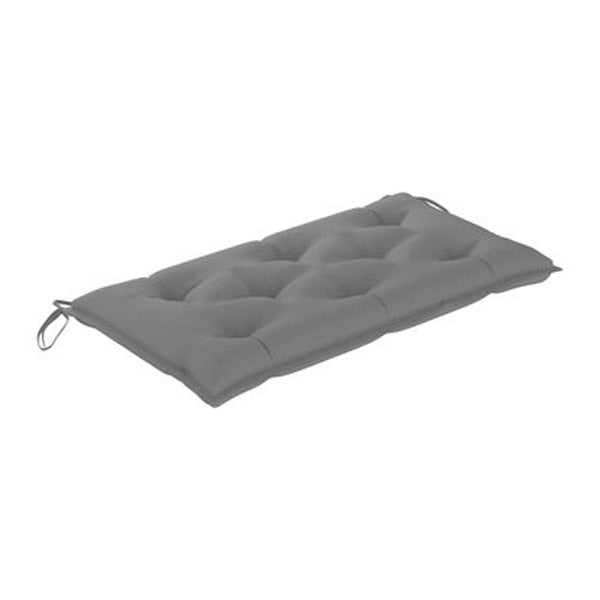 Garden Bench Cushion Grey 100X50X7 Cm Fabric