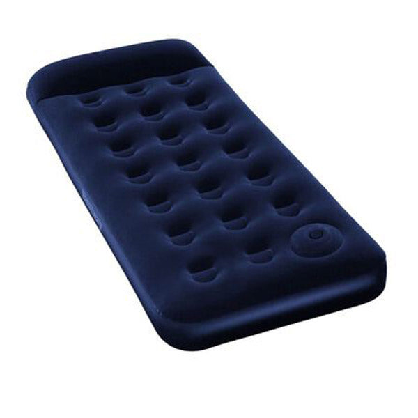 Bestway Inflatable Flocked Airbed With Built In Foot Pump 185X76X28 Cm