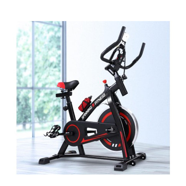 Spin Exercise Bike Flywheel Fitness Home Workout Gym Machine Black