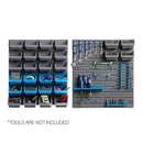 44 Piece Bin Wall Mounted Storage Rack