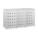 Triple Wheelie Bin Shed 240 L Stainless Steel
