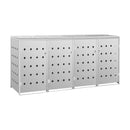 Quadruple Wheelie Bin Shed 240 L Stainless Steel