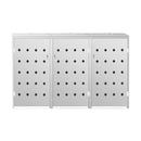 Triple Wheelie Bin Shed 240 L Stainless Steel