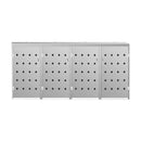 Quadruple Wheelie Bin Shed 240 L Stainless Steel